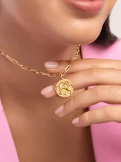 Charm Huella Baño Oro