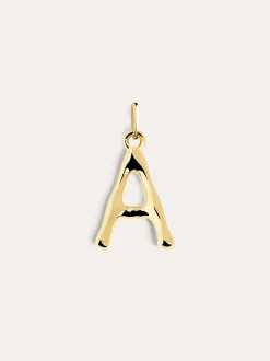 Charm Letter XL Baño Oro