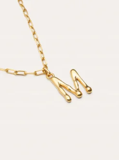 Charm Letter XL Baño Oro