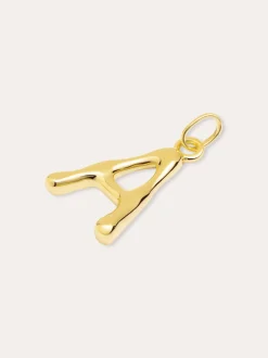 Charm Letter XL Baño Oro