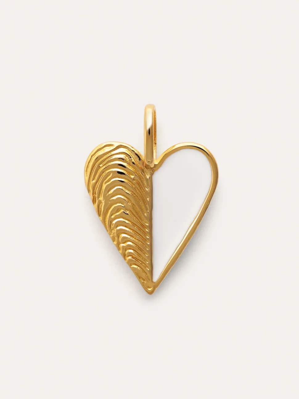 Charm Mejillón Enamel Baño Oro