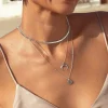 Charm Mini Medallion Letter Acero