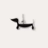 Charm Perro Teckel Enamel Black