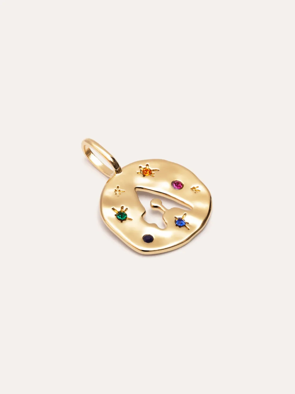 Charm Personalizado Organic Colors Letter Baño Oro