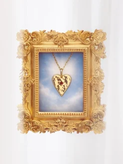 Charm Raw Heart Baño Oro