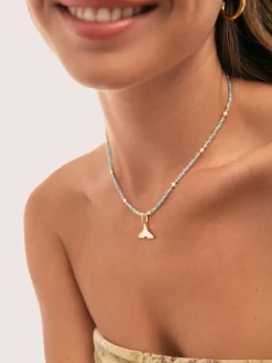 Charm Sirena Nácar Baño Oro