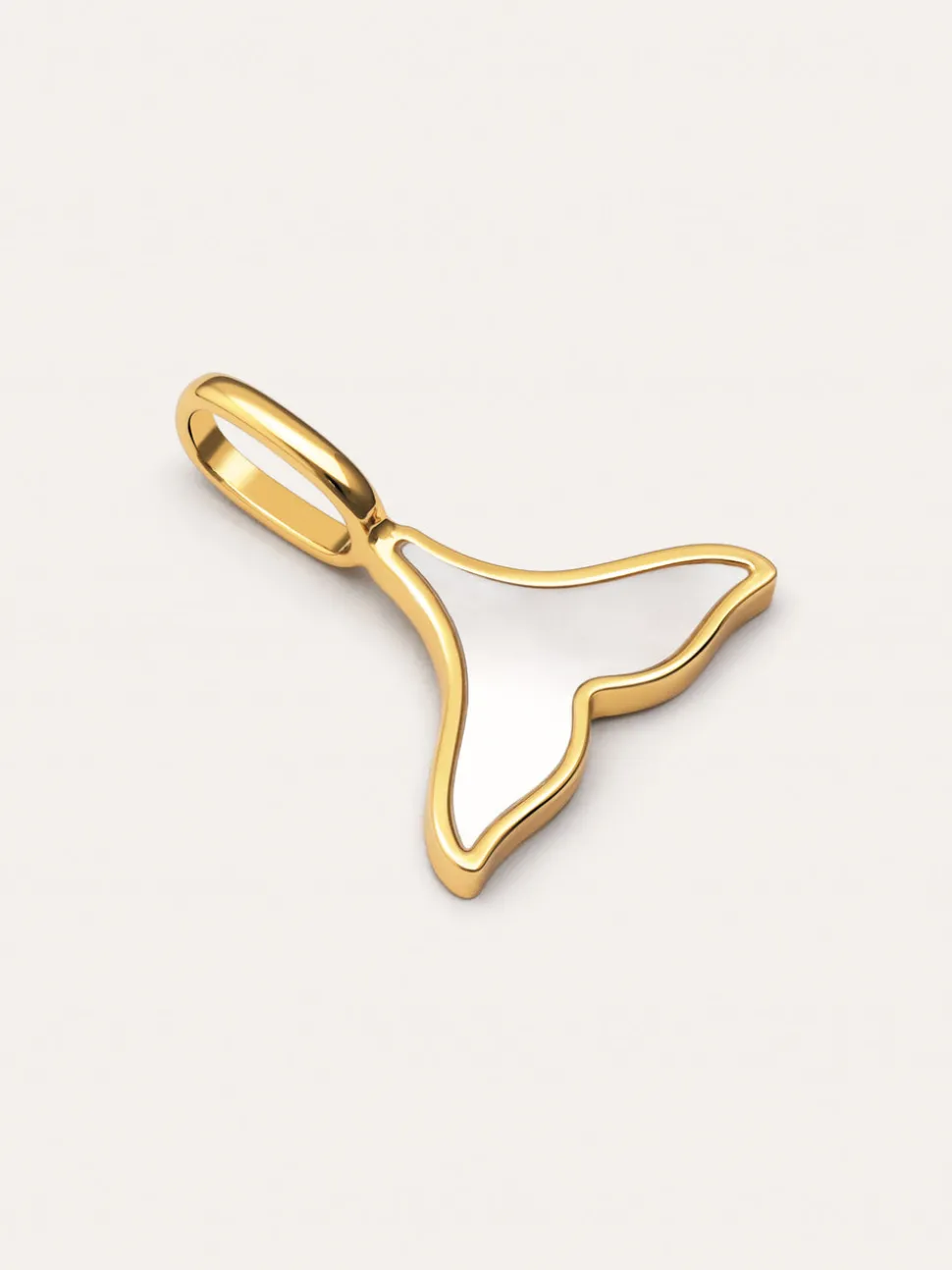 Charm Sirena Nácar Baño Oro