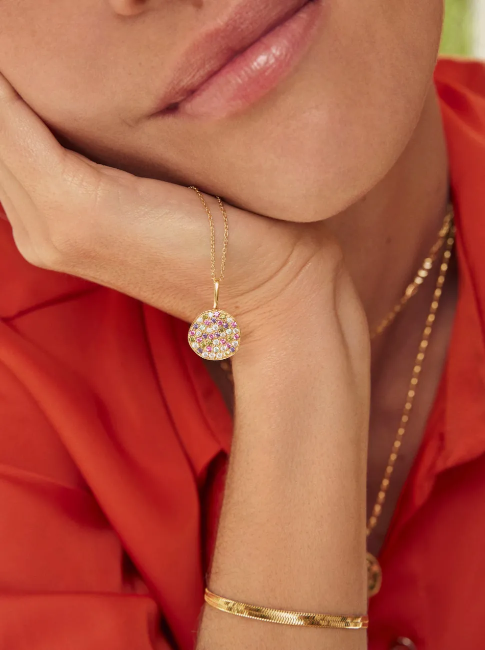 Charm Stellar Colors Plata Baño Oro