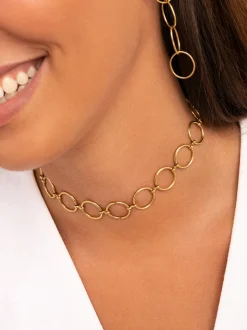 Choker Circles & Circles Acero Baño Oro