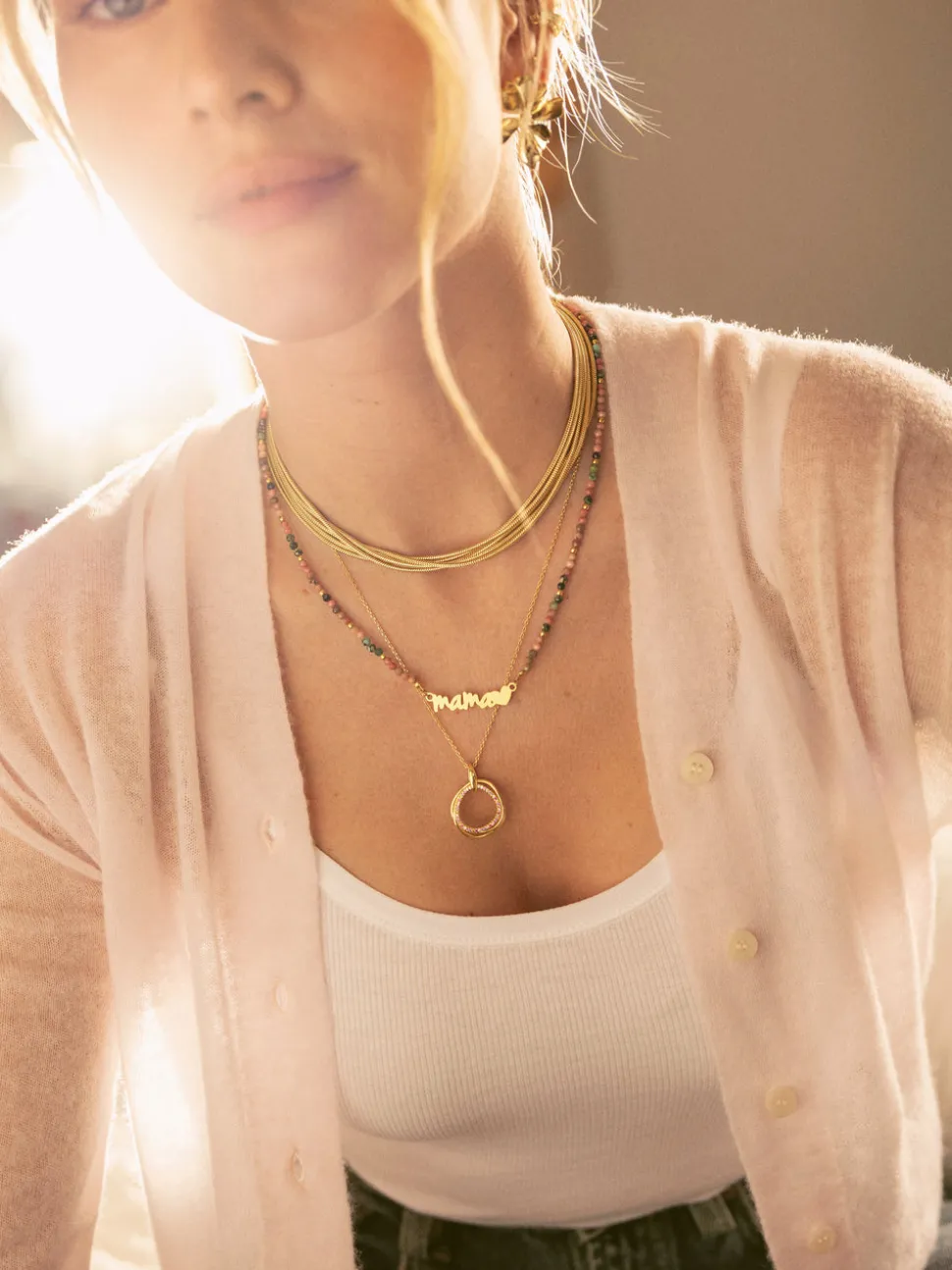Choker Cleopatra Acero Baño Oro