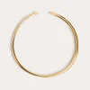 Choker Double Ring Baño Oro