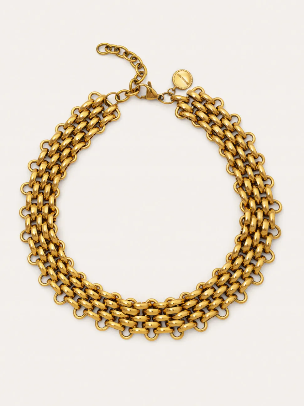 Choker Galea Acero Baño Oro