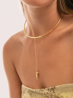 Choker Ítaca Acero Baño Oro