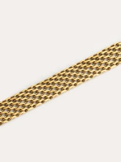 Choker Tape Acero Baño Oro