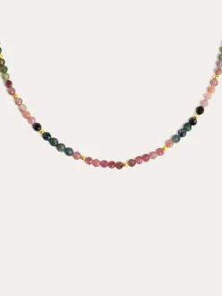 Collar Altea Dots Tourmaline Syra Acero Baño Oro
