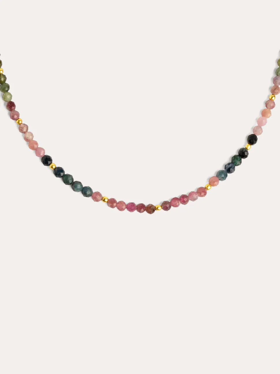 Collar Altea Dots Tourmaline Syra Acero Baño Oro