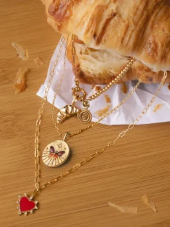 Collar Amour Baño Oro