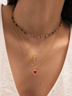 Collar Amour Baño Oro