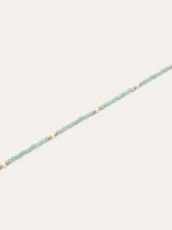 Collar Azulina Acero Baño Oro