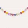 Collar Bali Stones Acero Baño Oro