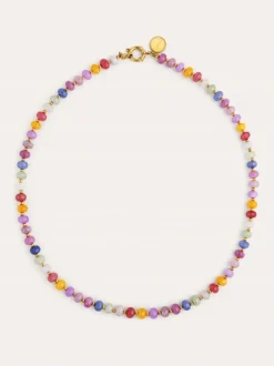 Collar Bali Stones Acero Baño Oro