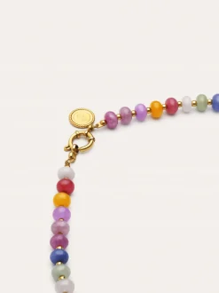 Collar Bali Stones Acero Baño Oro