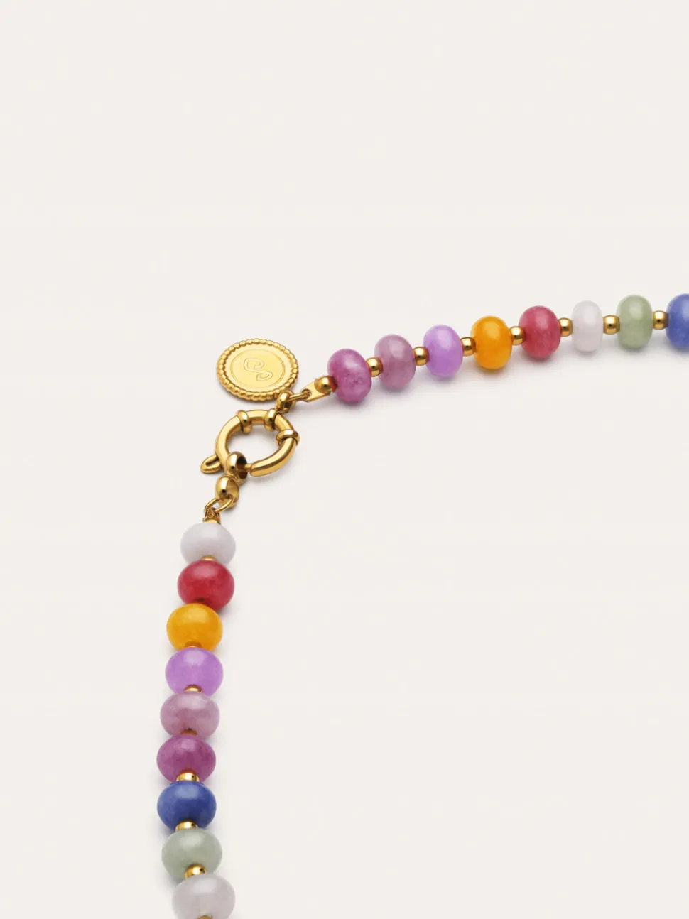 Collar Bali Stones Acero Baño Oro