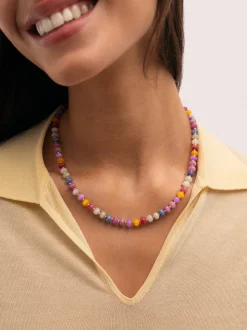 Collar Bali Stones Acero Baño Oro