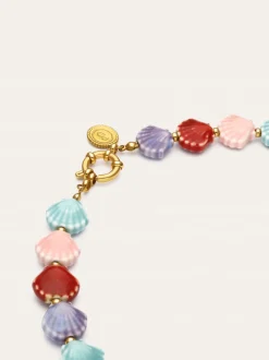 Collar Begur Conchas Acero Baño Oro