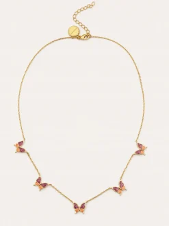 Collar Butterfly Baño Oro