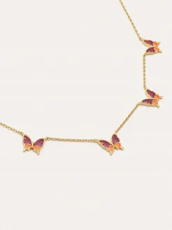 Collar Butterfly Baño Oro