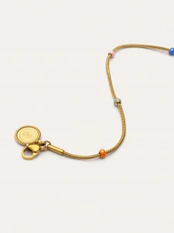 Collar Carla Enamel Acero Baño Oro