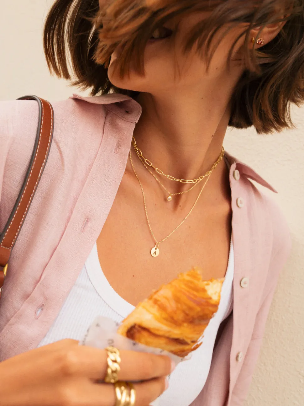 Collar Chic Acero Baño Oro