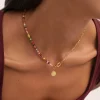 Collar Chic Amalia Acero Baño Oro