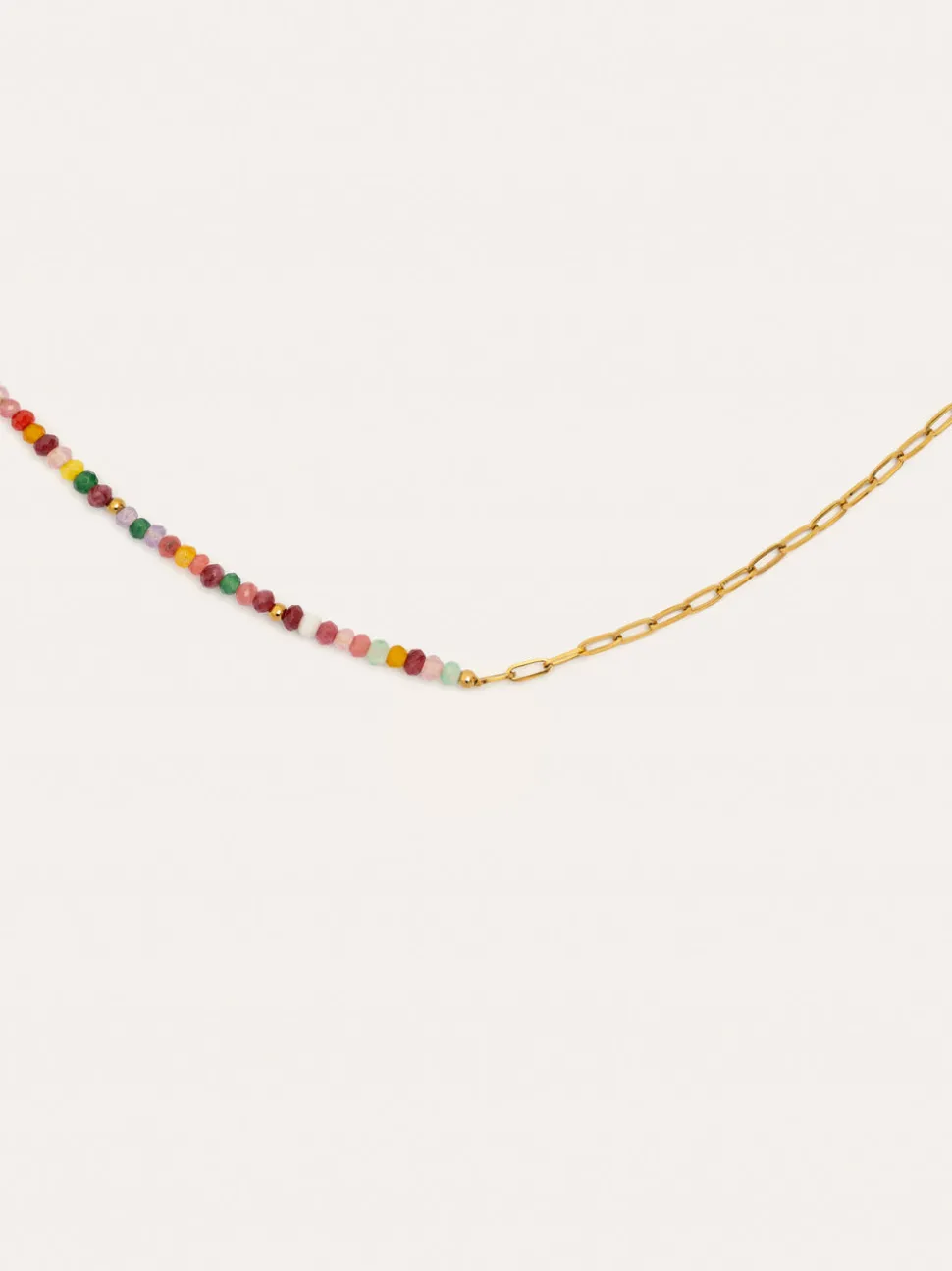 Collar Chic Amalia Acero Baño Oro