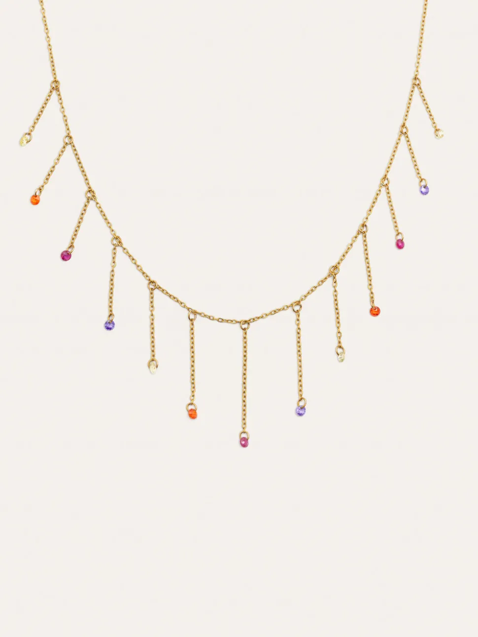 Collar Clea Colors Acero Baño Oro