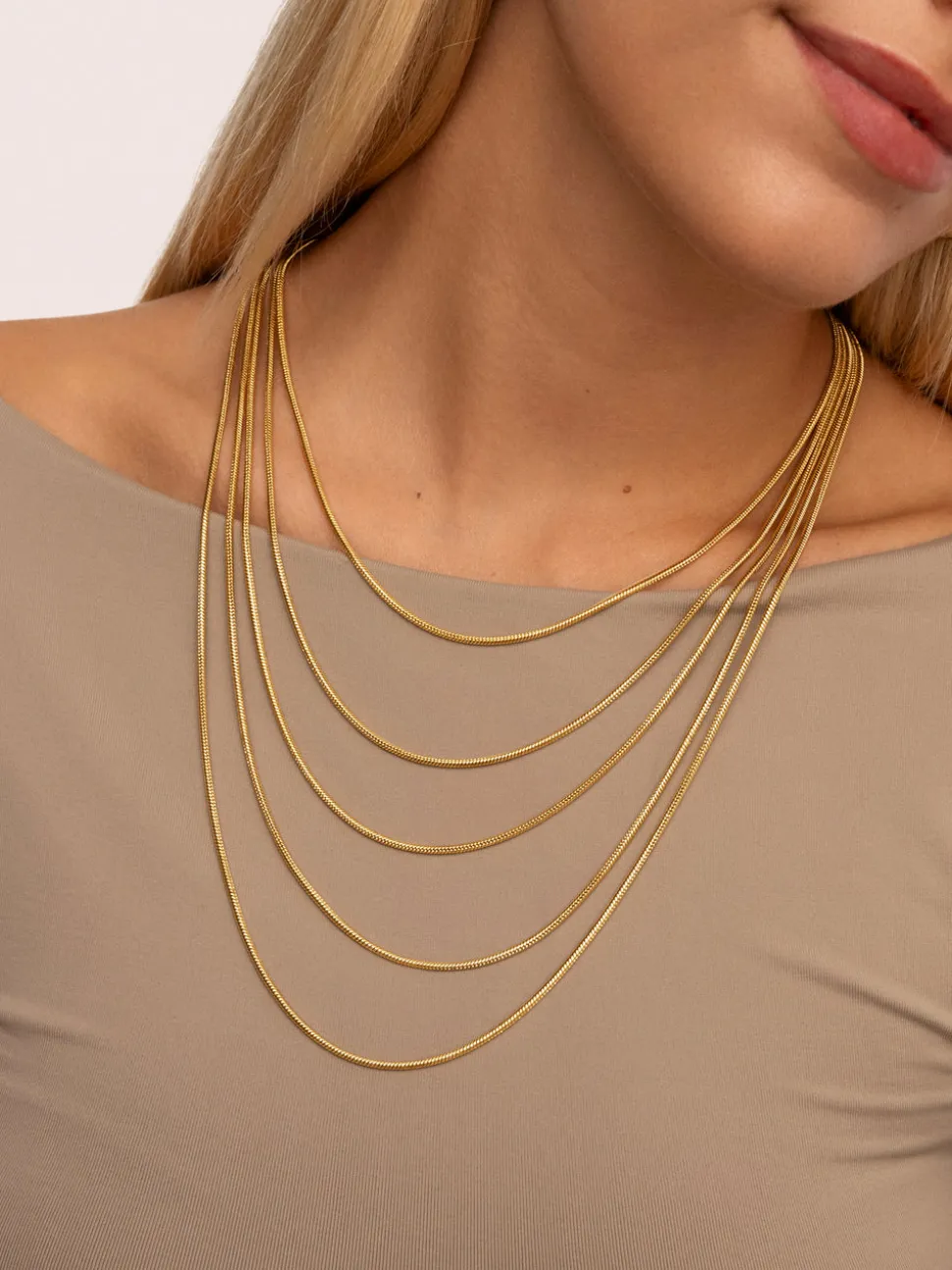 Collar Cleopatra Acero Baño Oro