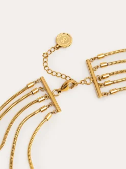 Collar Cleopatra Acero Baño Oro