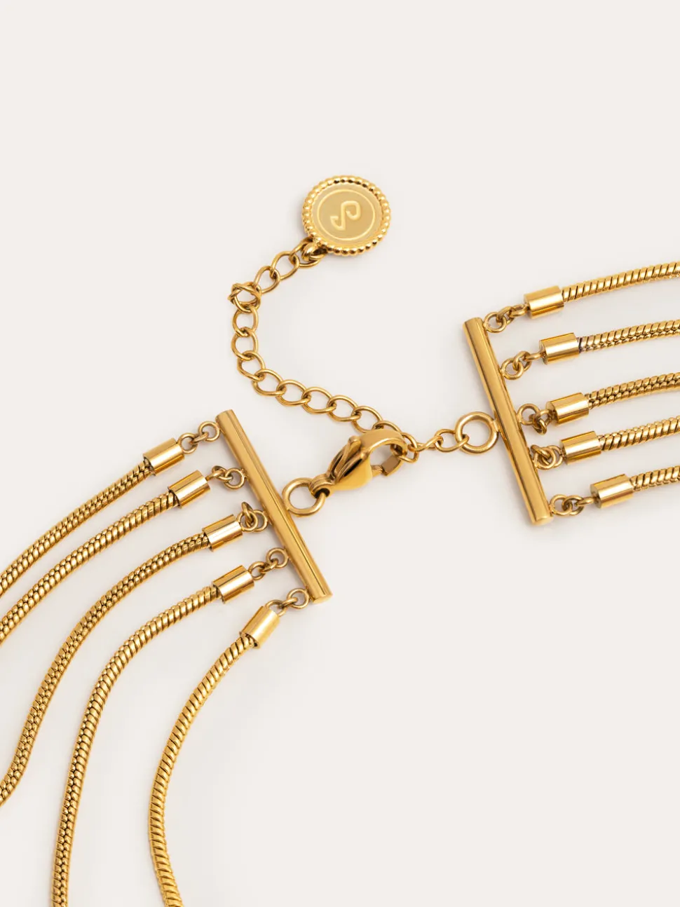 Collar Cleopatra Acero Baño Oro