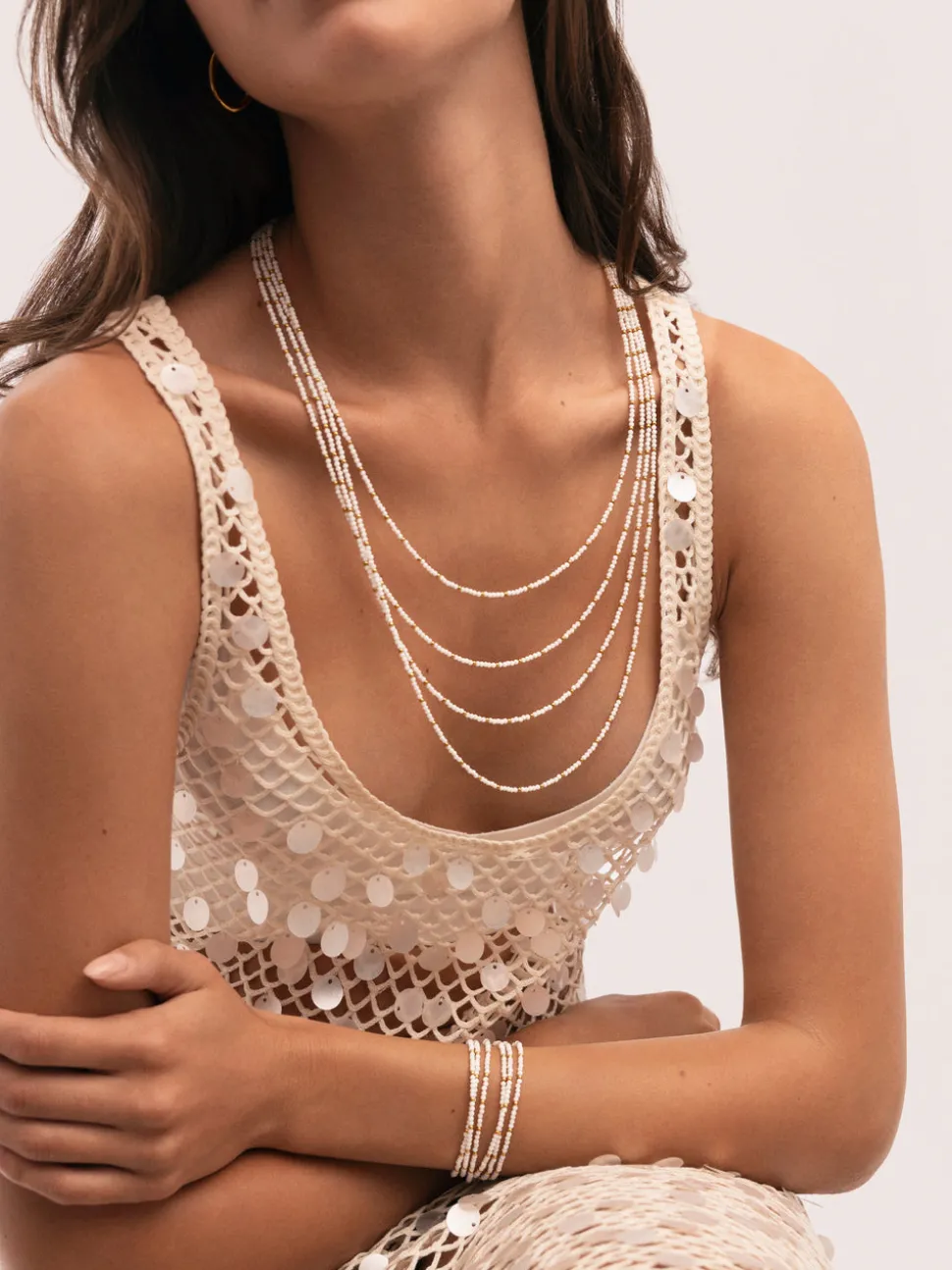 Collar Cleopatra Blanch Acero Baño Oro