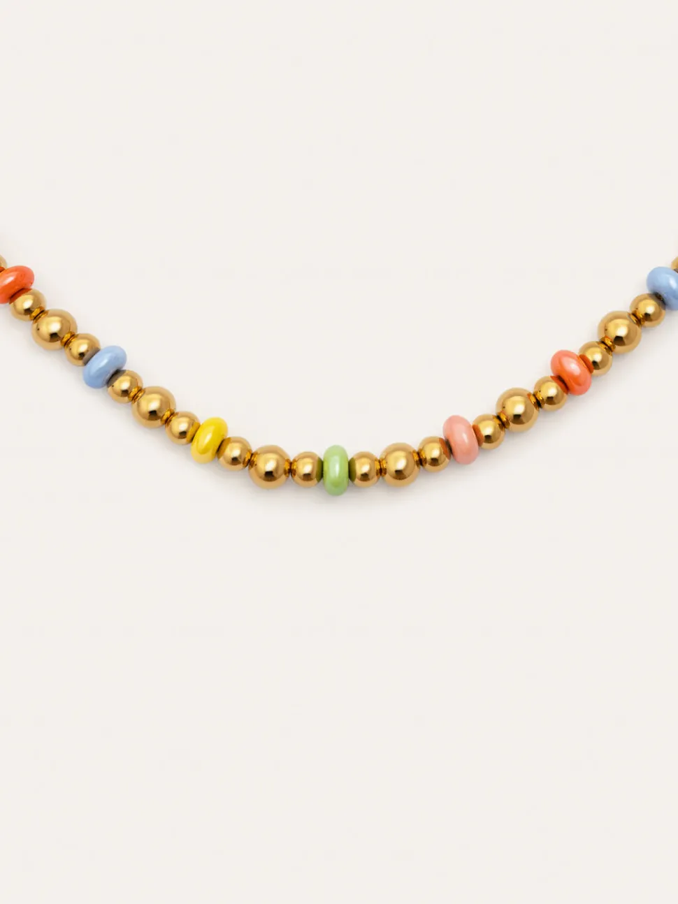 Collar Color Bomb Acero Baño Oro