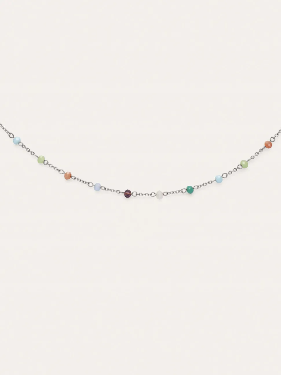 Collar Crystals Colors Acero