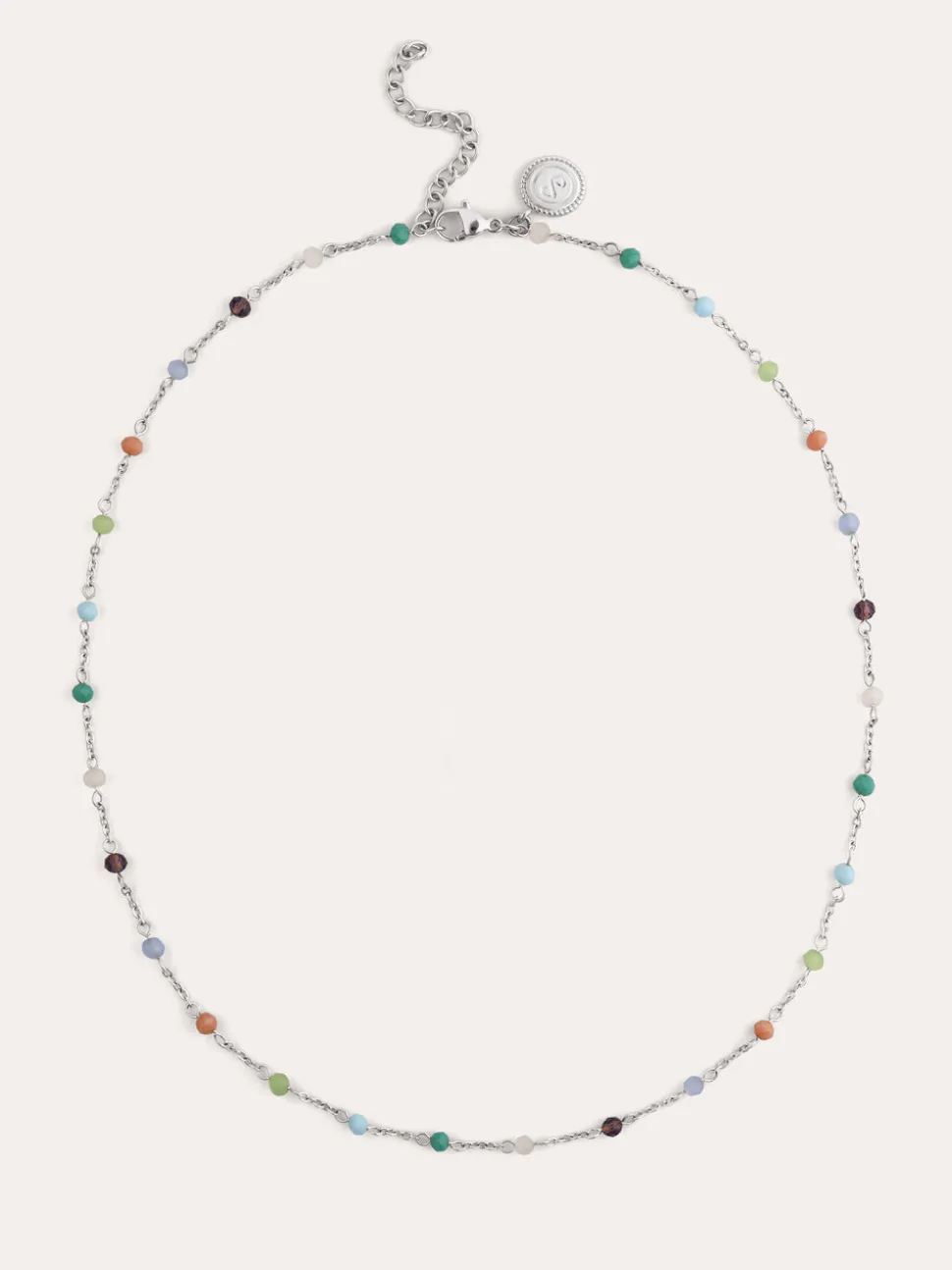 Collar Crystals Colors Acero