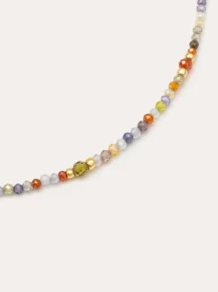 Collar Crystal Summer Acero Baño Oro