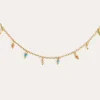 Collar Dancing Stones Baño Oro