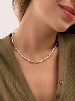 Collar Daylight Perlas Acero Baño Oro