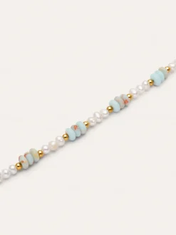 Collar Daylight Perlas Acero Baño Oro