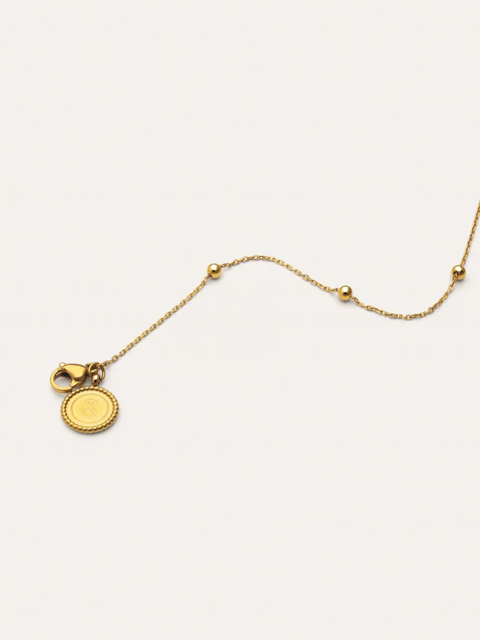 Collar Dots L Acero Baño Oro