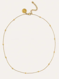 Collar Dots L Acero Baño Oro