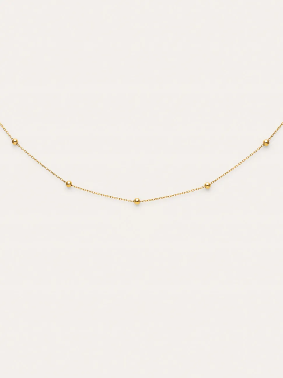 Collar Dots L Acero Baño Oro